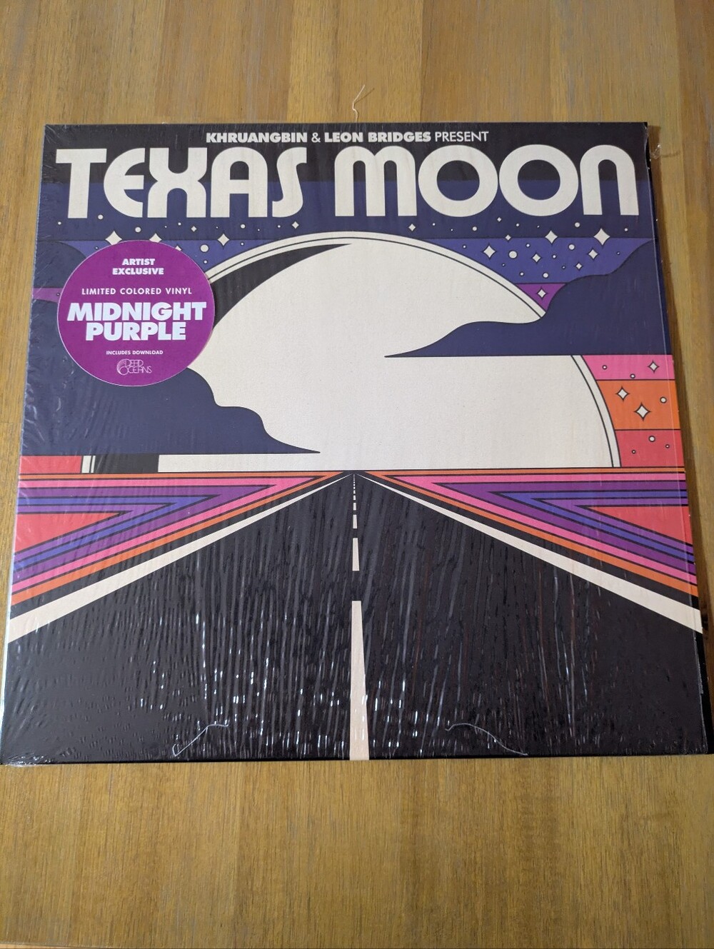 Khruangbin And Leon Bridges Texas Moon Midnight Purple Vinyl LP